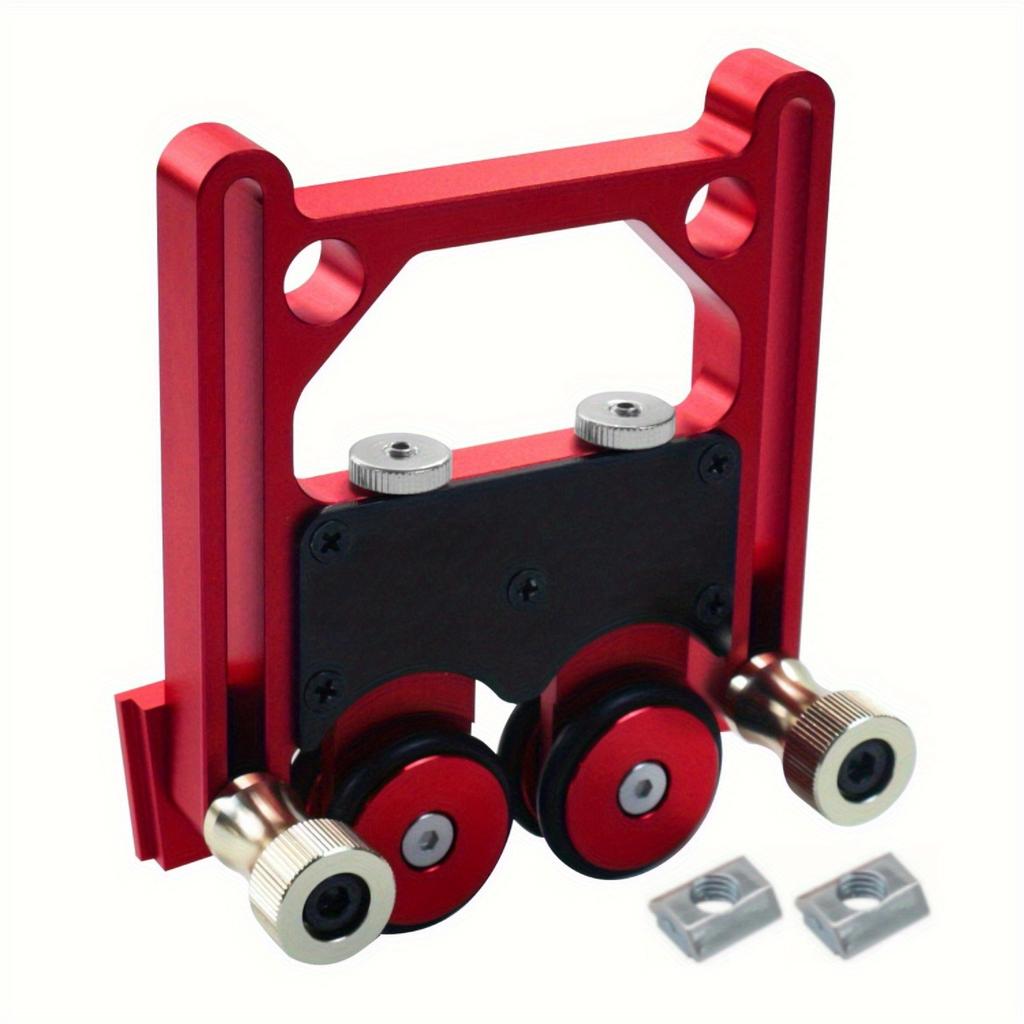 Stock Guide Roller Aluminum Alloy One-Way Table Saw Feeding Guide Roller Adjustable Thin Rip Jig Anti-Rebound Feather Board Tool