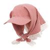 Driving Rural Style Headscarf Baseball Hat Plaid Cotton Triangle Headscarf Hat Soft Sunshade Scarf Peaked Cap Summer Outing