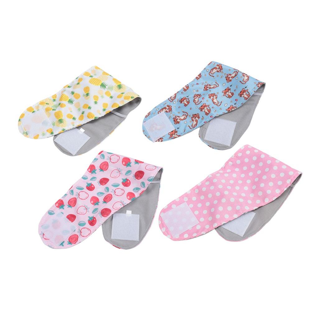 4pcs Adjustable Reusable Dog Diaper Washable Elastic Male Dog Wrap Absorbent Soft Pet Physiological Pants Daily Use