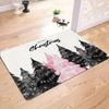 1pc Christmas Tree Doormat for Home , Holiday Indoor and Outdoor Rear Front Door Welcome Mat Winter Door Mat.