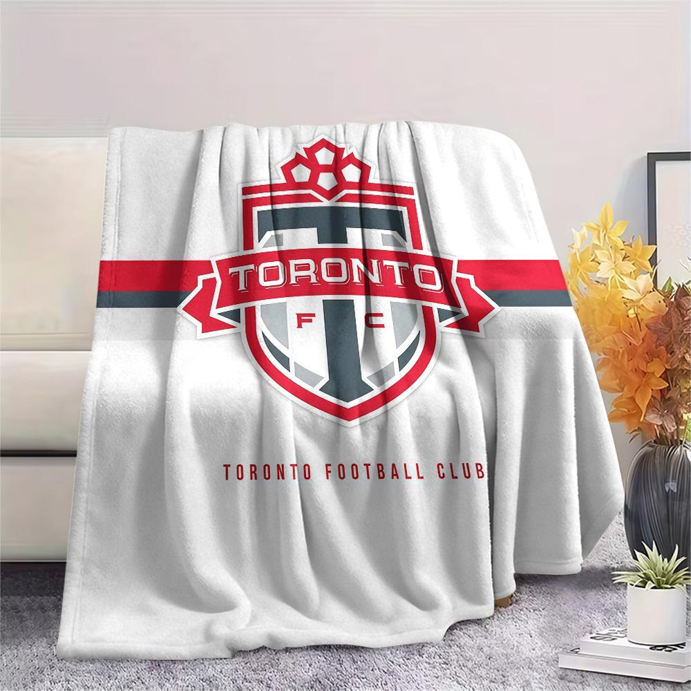 Toronto Football Club Flannel Blanket, High quality Comfortable for All Seasons, Home Decor, Warmth and Comfort