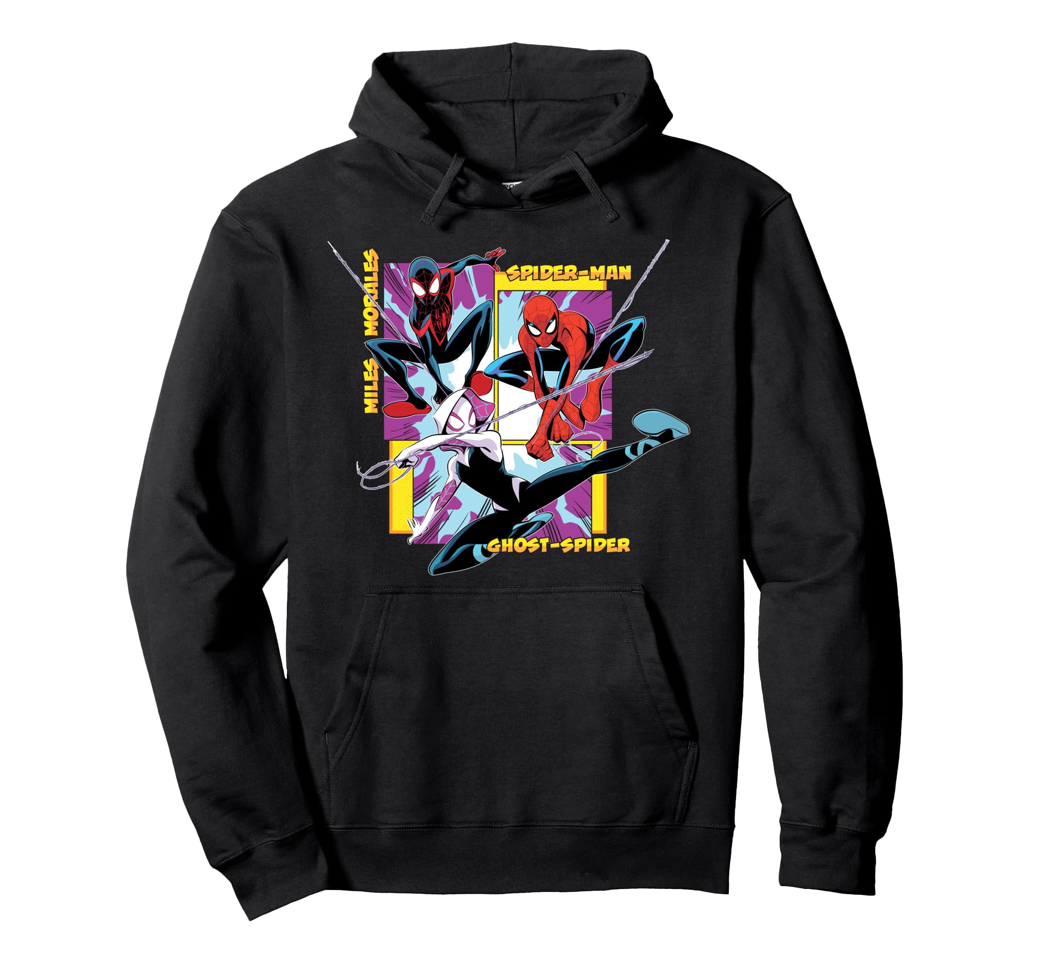 

Marvel Spider-Man Miles Morales Ghost Spider Web-Swinging Trio Hoodie
