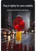 Solar Round Nighttime Strobe Warning Light for Road Construction