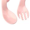 Portable Tableware Sets Antislip Utensils Baby Infant Training Twist Fork Spoon Suit 2Pcs/Set