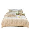 Thickened Milk Fleece Four-Piece Set Double-Sided Fleece Quilt Cover Coral Flannel Bed Sheet Quilt Cover Three-Piece Set Of Bed Hat