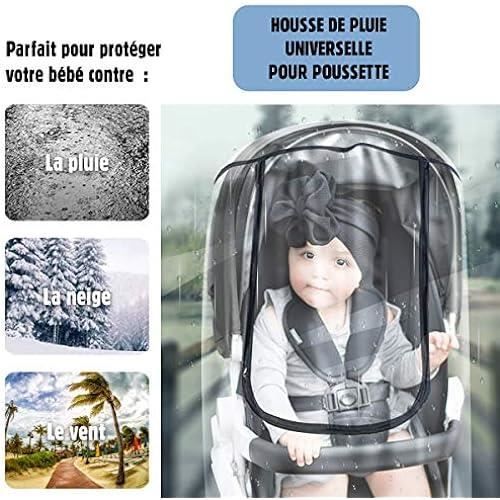 Housse De Pluie Universelle Pour Poussette - Kolnaix - Étanche Et Durable - Transparent - Bébé - 75 X 55 X 80 Cm