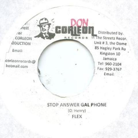 7inch Record FLEX - Stop Answer Gal Phone Don Corleon 2010 Jamaica Reggae, Ska & Dub
