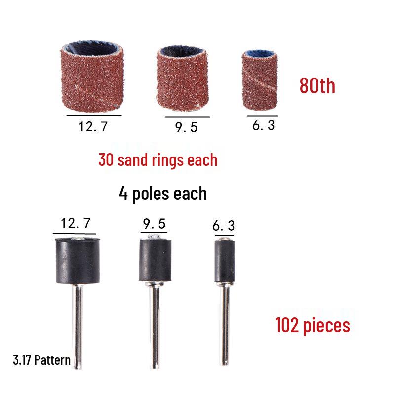 Sanding Band Set: Multi-Material Grinding & Polishing Tool for Wood, Metal, Plastic, and Nail Art