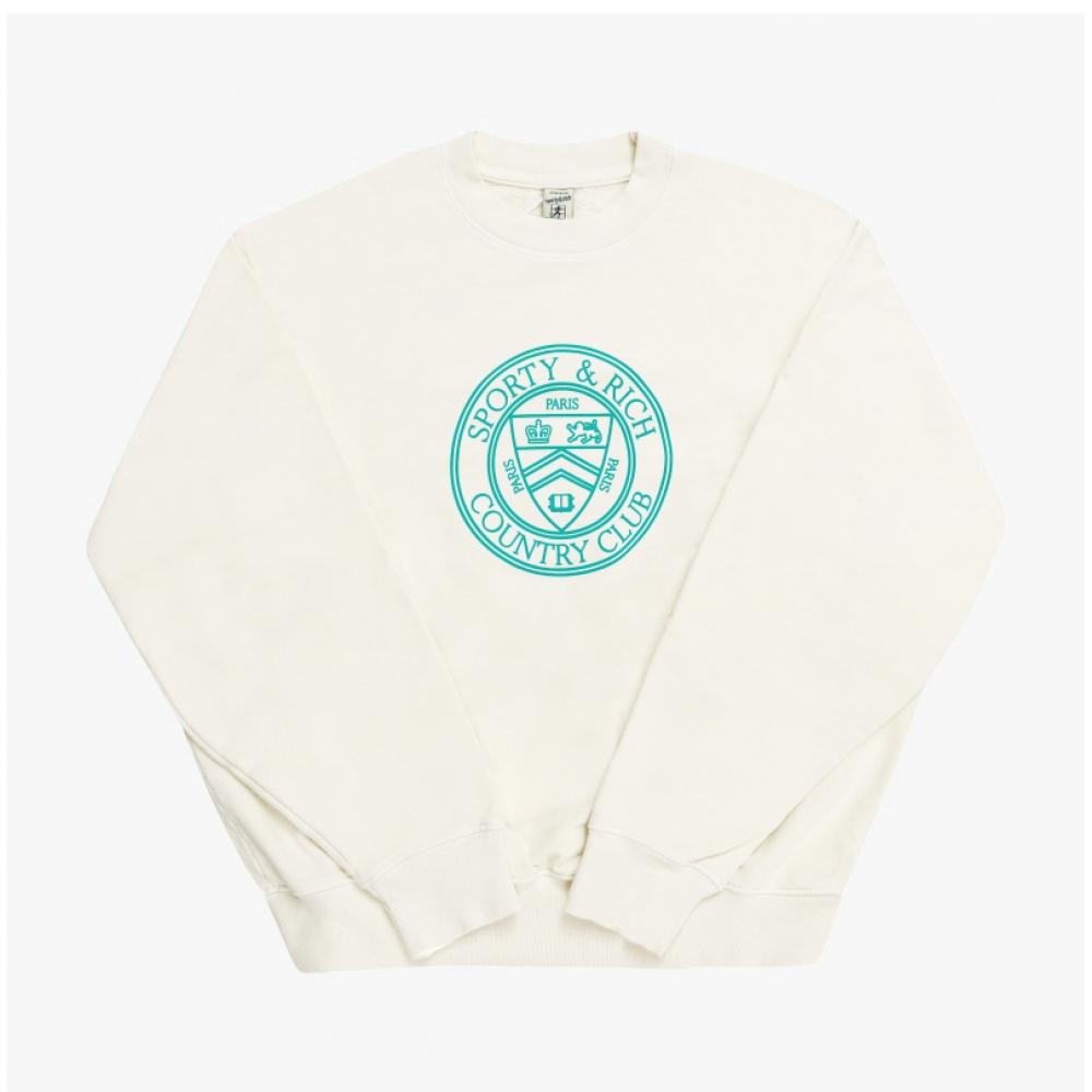 Sporty   Rich Ws067s416cc Connecticut Crest  Connecticut Crest  Common Sweatshirt