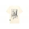 Modelshow T-Shirts Herren Ecru Rundhalsausschnitt Moderate Gerade Passform MT33569-SST