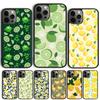 Summer Lemon and Leaf Phone Case For iPhone 17 Air 15 16 Cover  11 13 14 Pro Max 12 Plus Max Fundas