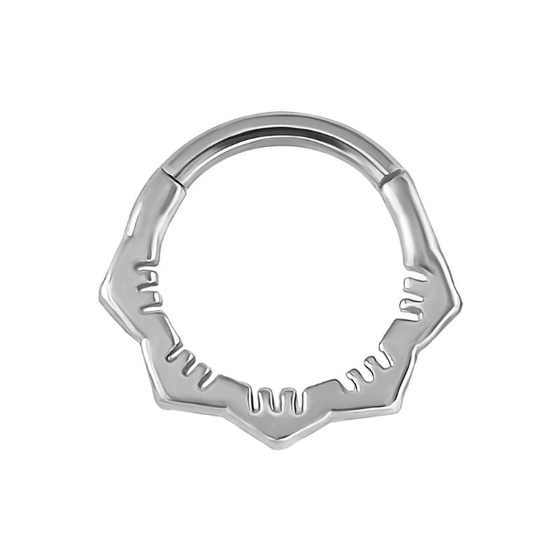 Fashionable Crystal Nose Piercing Ring Jewelry Stainless Steel Accessory for Ear Cartilage Music Festival Accessories