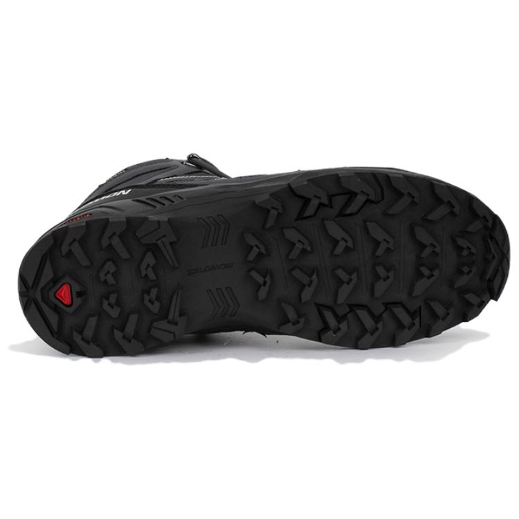 Salomon X Braze Mid Gtx Comfortable Versatile Non-Slip Wear-Resistant Waterproof Hiking Shoes Women Hiking Shoes Black 471811