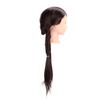 Long Brown Hair Mannequin Head High Temperature Synthetic Hair Styling Practice Training Head for Beauty Teachers Students