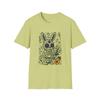 Unisex Softstyle Sugar Skull Rabbit T-Shirt Mens Womens Tees Top – Día De Los Muertos Tee