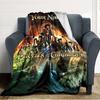Name Custom Caribean Pirates Print Flannel Blanket High Quality Warm Comfortable Cover for All Seasons Perfect for Gifts Home Decor