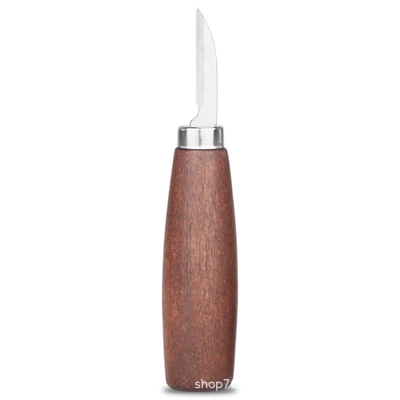 Handmade Walnut Wood Carving Knife Set - Curved Knife & Spoon Knife DIY Tools
