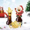 Elk Deer Refrigerator Magnet Santa Claus Snowman Can Opener Christmas Bottle Opener  Christmas Day