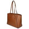 MICHAEL KORS TARYN Silver Logo Magnetic Fastening Two Long Top Handles Leather Tote Bag Tote Bag Shopping Bag Hand Shoulder Bag Women's Camel Brown