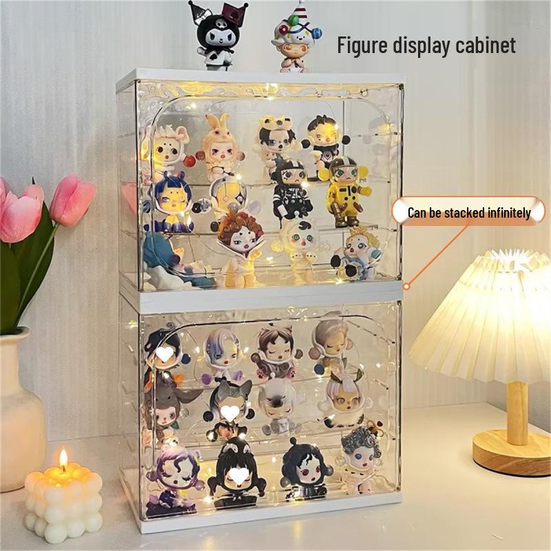 Transparent Acrylic Display Case for Action Figures and Dolls