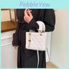 Street Style Mini Pu Crossbody Bag With Chain Strap For Daily Wear