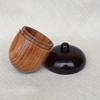 2pcs Wooden Acorn Portable Storage Container Mini Pill Organizer Jewelry Box for Travel Daily Use Accessories Gift