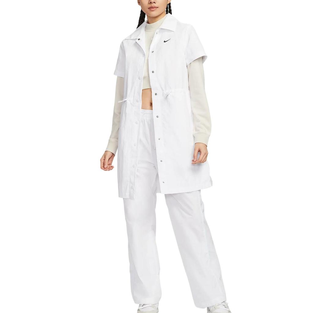 Nike Vêtements de sport Tout Tissés Mode Simple Beau Tendance Robe à Manches Courtes Femmes Robes Blanc HJ1145-100