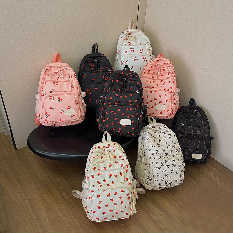 Schoolbag new ins three-piece bag female college student schoolbag large capacity backpack leisure travel fashion versatile backpack