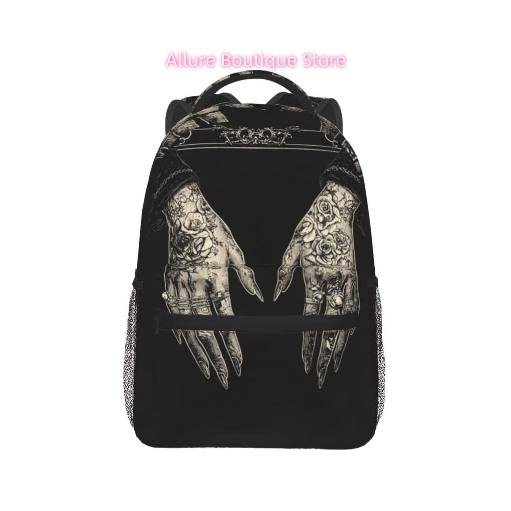 Tattoo Hand Pattern Full Color Printing Backpack, Shoulder Strap Back and Waist Protection Design Backpack, Fashionable Men and