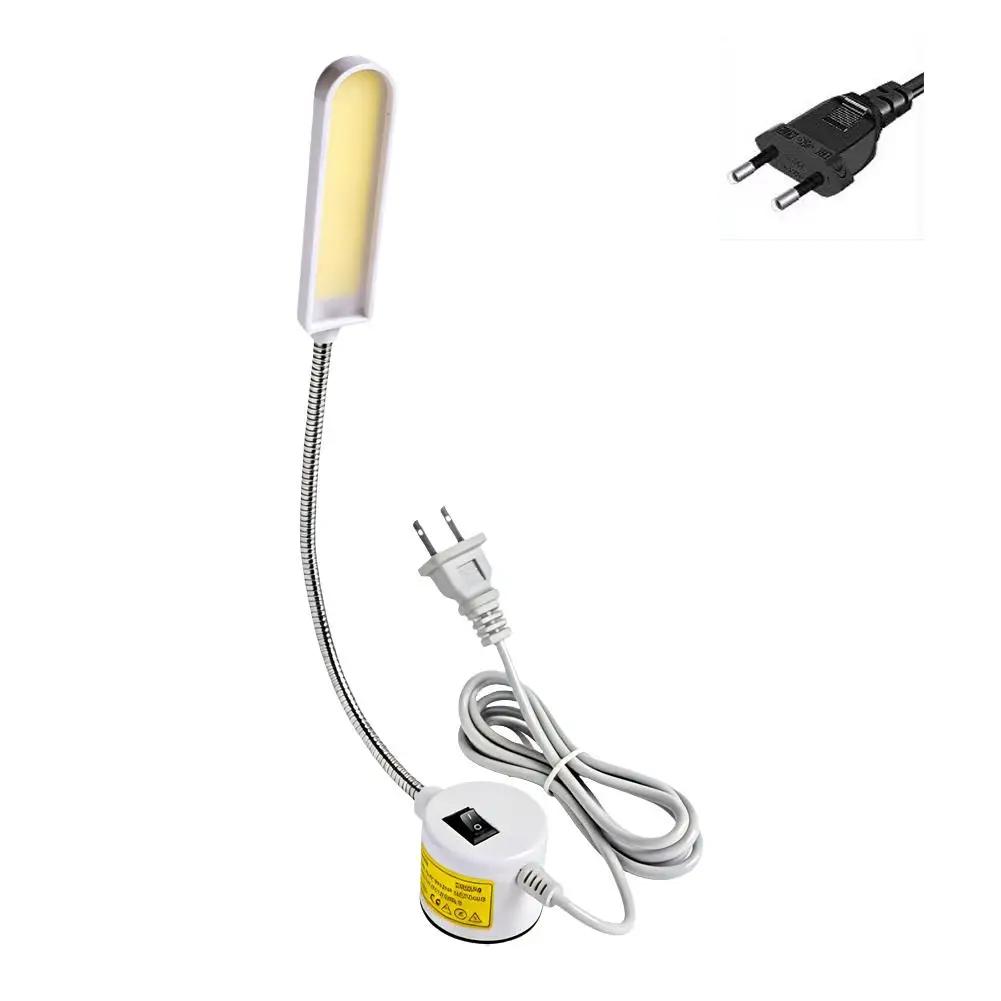 Sewing Machine Light Dimmable LED Work Lamp With 360° Accessories Light Anti-Scratch Base Gooseneck Crafts Bright Eye-Prote T8R0