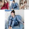 Luxuriously Soft Ice Fabric Ladies Long Sleeve Pyjamas Set For Ultimate Comfort
