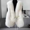 Imitation Fox Fur Vest Women's Autumn and Winter Haining New Fur Vest Fashionable Light Short Splicing