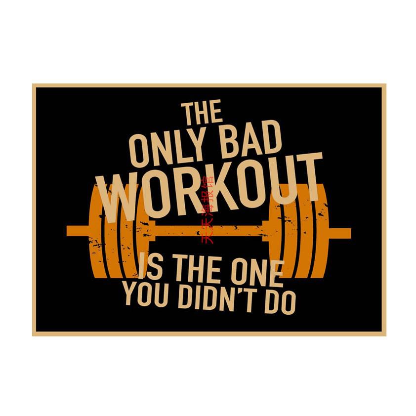 Industrial Style Motivational Gym Poster for Cafe, Bar, and Restaurant Decor
