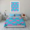 Pink Flamingo Design Home Set Exquisite Three-Piece Bedding Set Gift For Kids And Adults