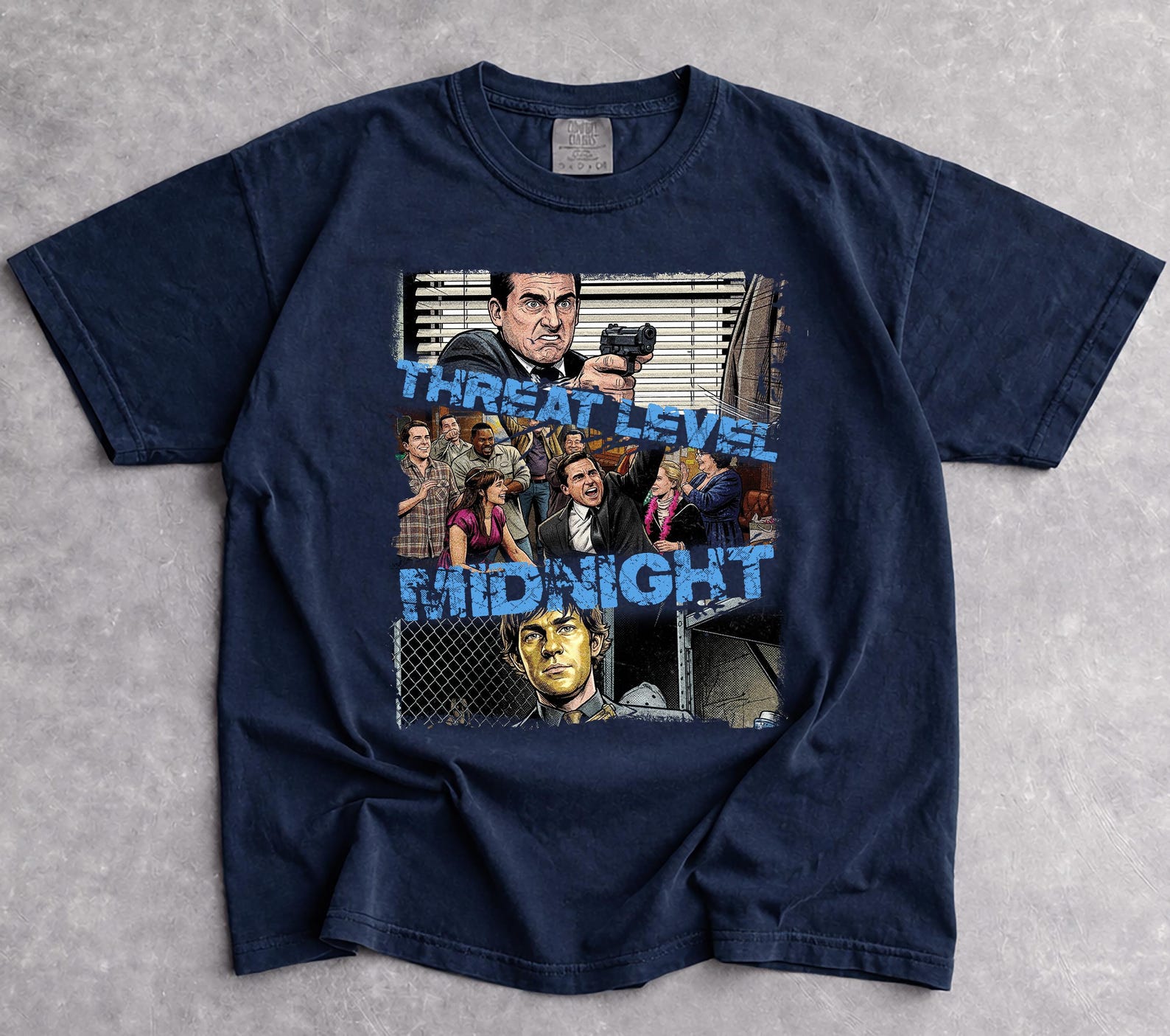 Threat Level Midnight Shirt, Vintage The Office Tee, The Office Michael Scott Shirt, Retro TV Show Merchandise, Sitcom Fan Gift S