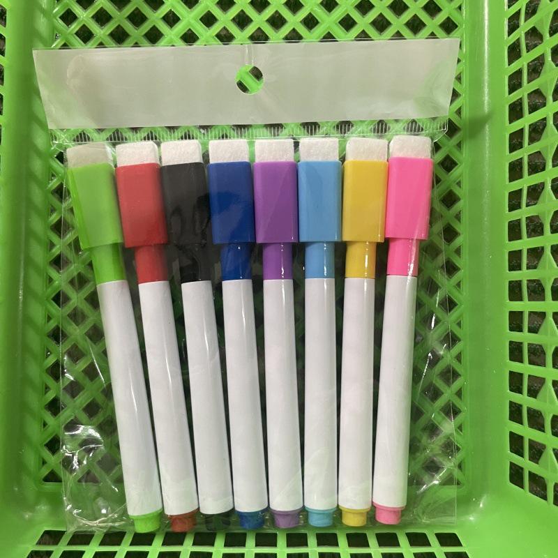 

Magnetic Whiteboard Eraser with Large Capacity, Non-Marking, Water-Based Colored Pens