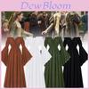 Elegantes Off-Shoulder-Kleid im Renaissance-Stil mit Rüschen und langen Ärmeln für alle Geschlechter