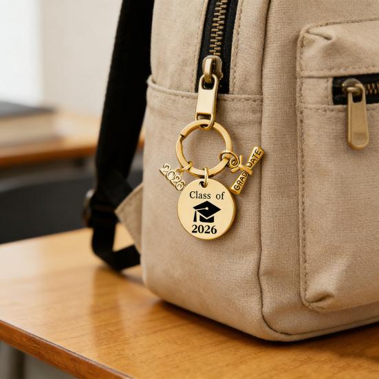 Brelok na ukończenie szkoły Klasa 2026 Absolwenci Szkoły Średniej i Uczelni Znaczący Brelok na Ukończenie Szkoły dla Niej Jego Dekoracja na Ukończenie Szkoły