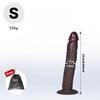 Curved Realistic Long Silicone Dildo, Flexible Bendable Design with Strong Suction Cup Base, Soft Texture, Beginner-Friendly Adult Toy for Couples