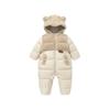 Minibala Unisex Baby Warm Plush Down Jumpsuit