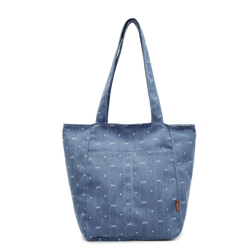 Denim Tote Bag Women Shoulder Crossbody Bag