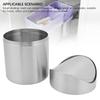 Silver Desktop Trash Can Swing Lid Swing Lid Trash Can Sleek Mini Trash Can  Kitchen