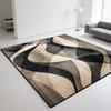 Yellow Black Modern Carpet Living Room Non-slip Decoration Home Abstract Style Large Room Rugs Lounge Rug Entrance Door Mat
