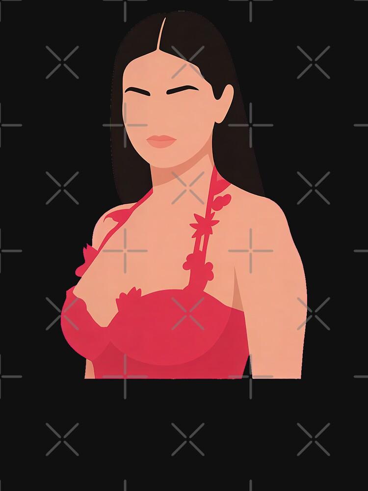 T-shirt Classica con Illustrazione Lineless di Selena Gomez