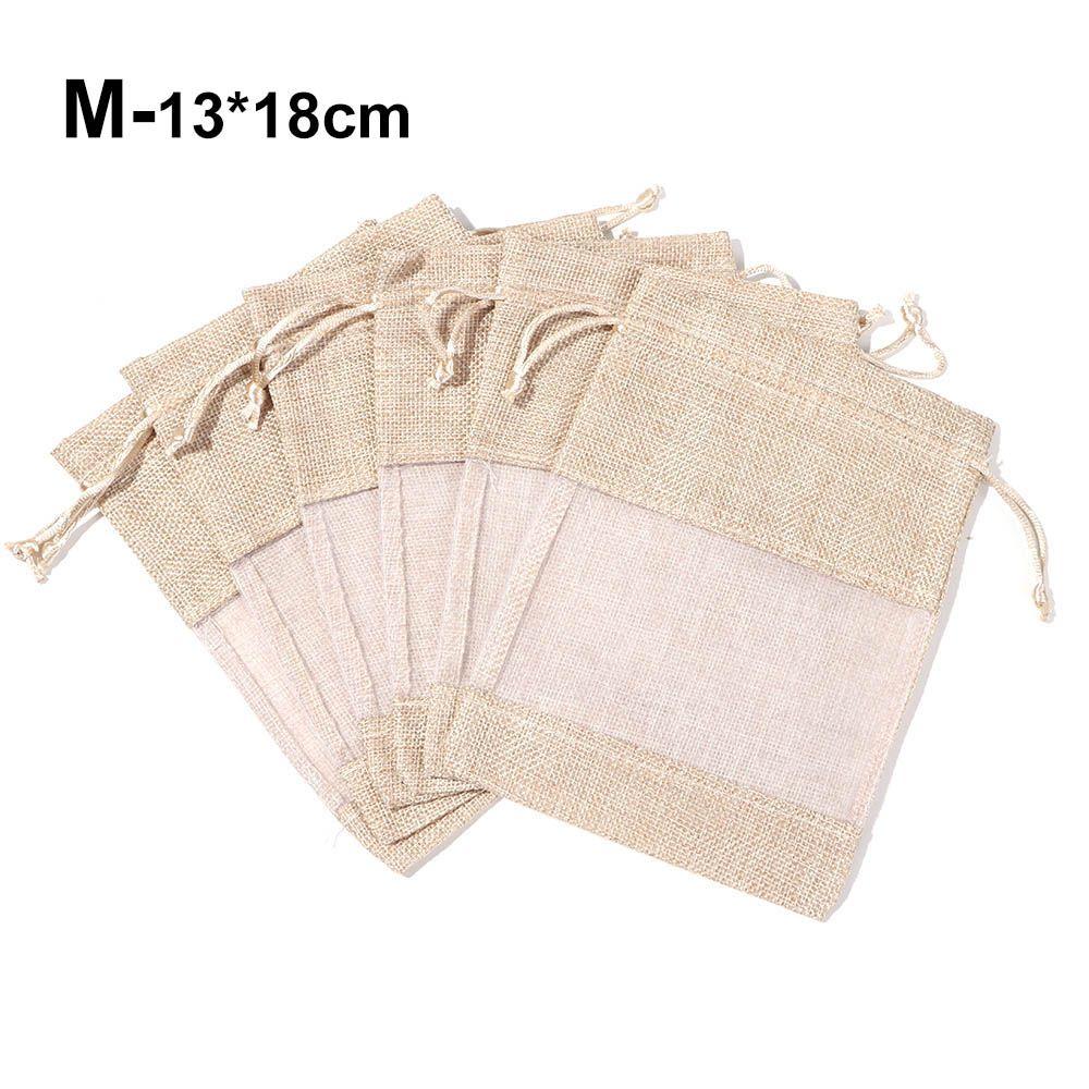 burlap organza bolsas
