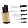 Berlinger Haus Bh-2753 Matte Black Knife Set In Bamboo Block