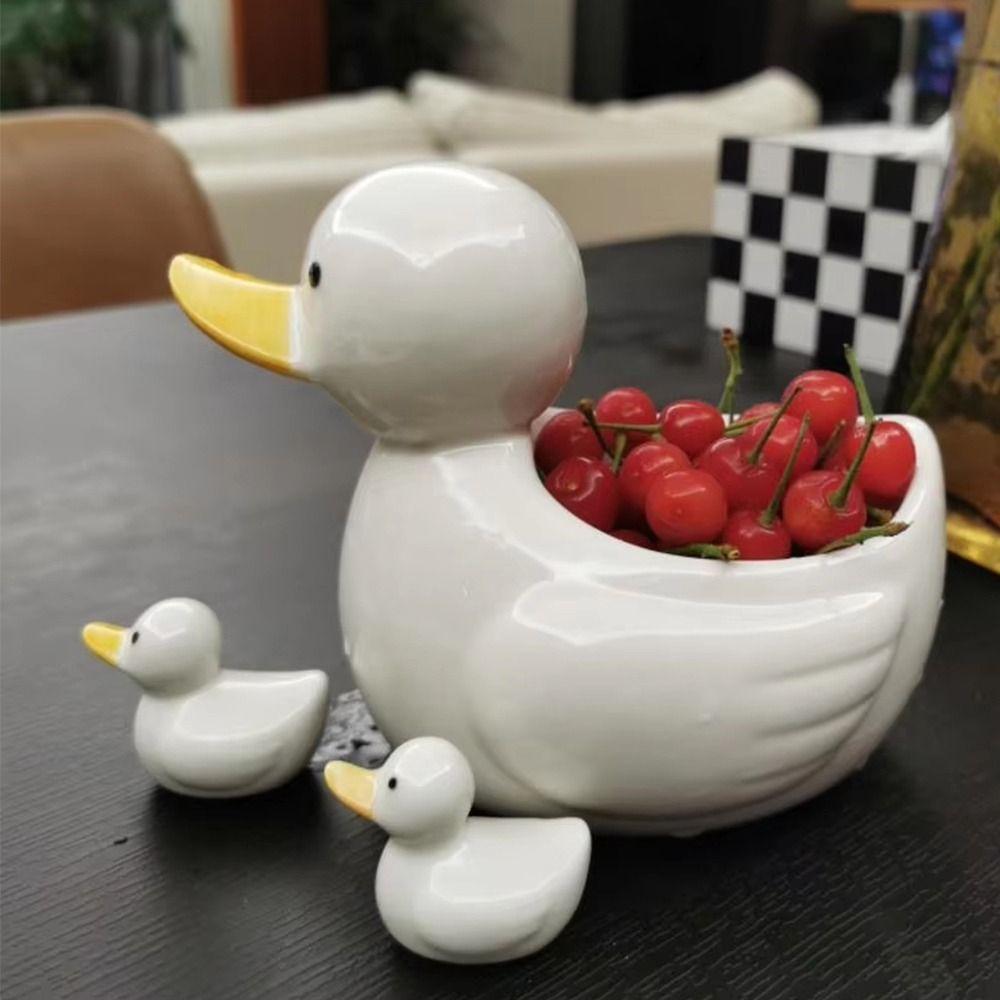 Cute Duck Chopstick Holder Creative Chopsticks Rest Ceramic Chopstick Stand  Table Decoration