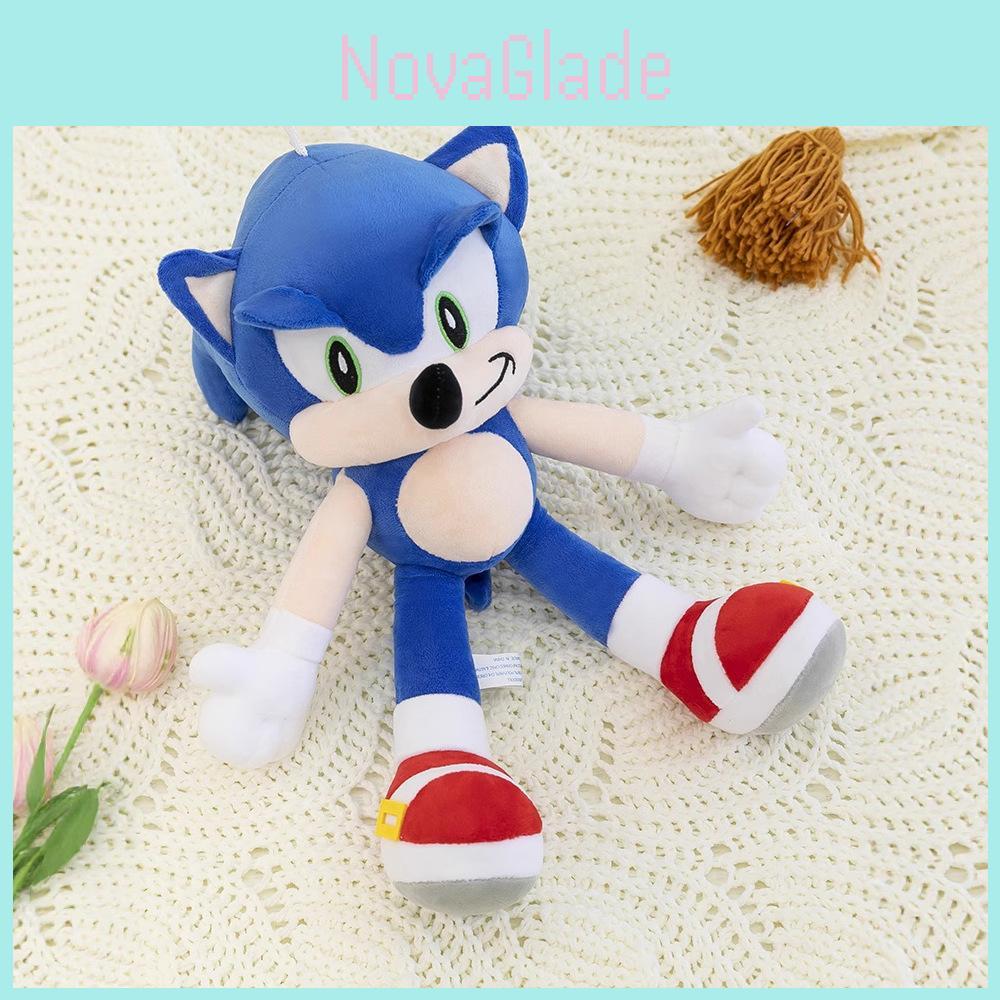 Sonic Hedgehog Plush Toy With Short Pile Fabric For Kids And Collectors