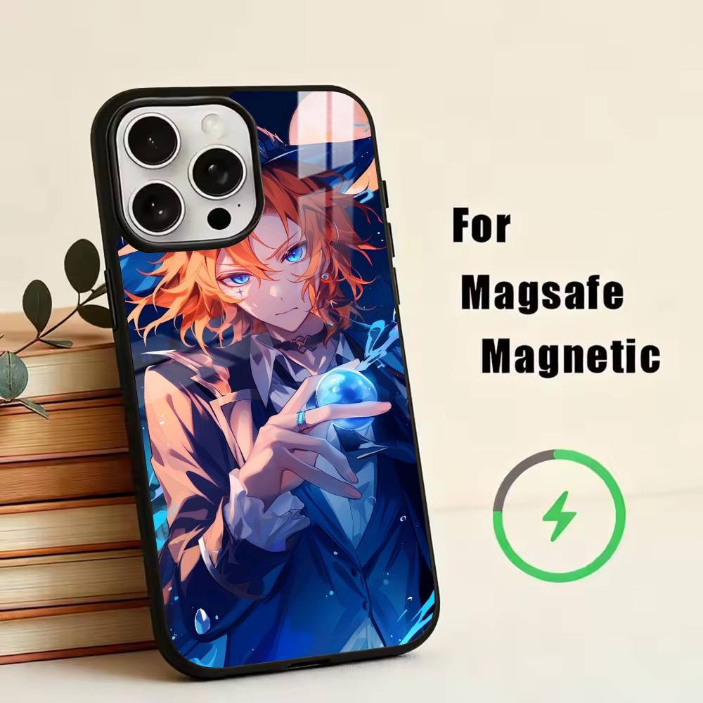 Bungo Stray Dogs N-Nakahara Chuuya Phone Case For iPhone17,16,15,14,13,12,11 Plus,Pro Magnetic with Magsafe Wireless Charging