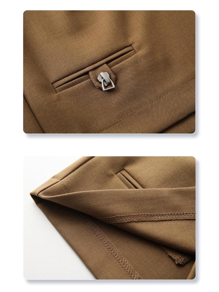 Women's High-Waist Khaki Slimming Shorts - Spring 2025 Collection